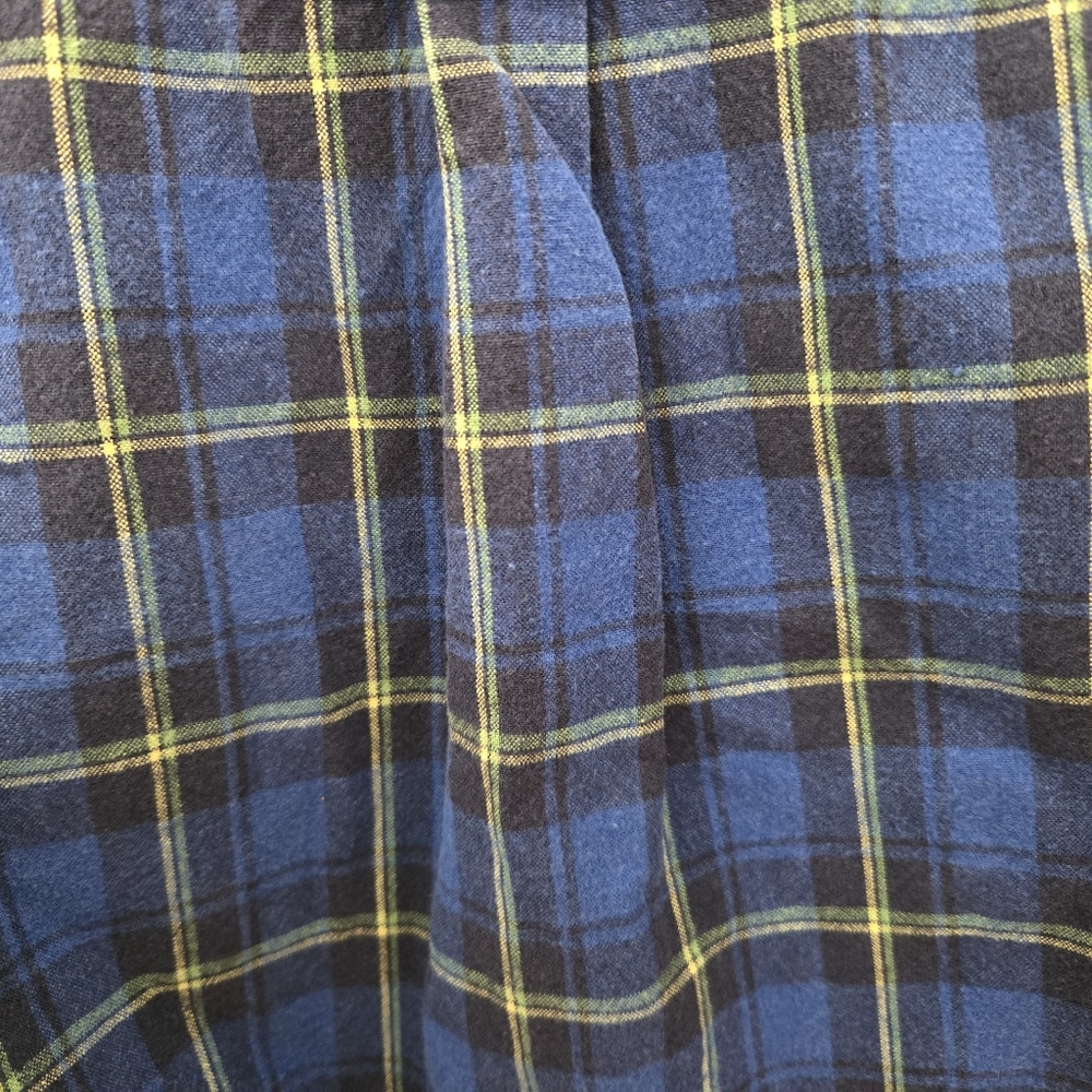 GAP Toddler Blue and Yellow Plaid Button-Down Shirt - Picture 3 of 4